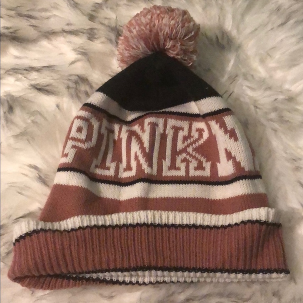 Pink beanie with Pom Pom